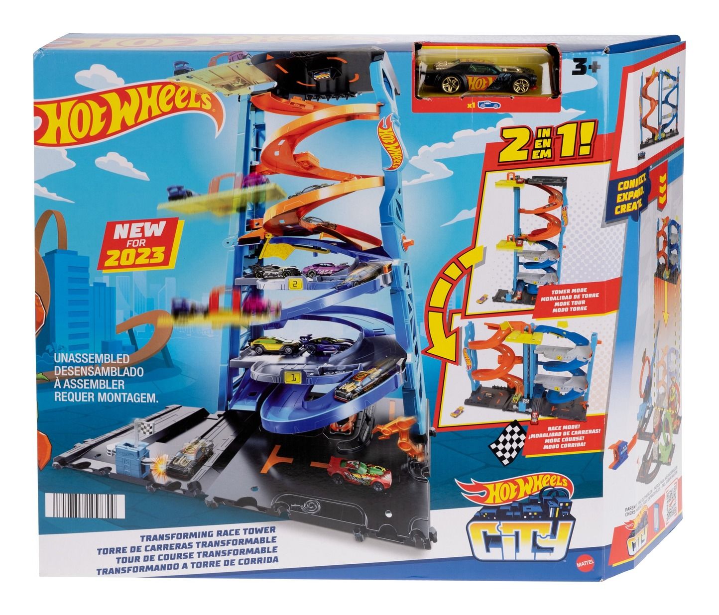 HOT WHEELS HKX43 CITY TRANSFORMING RACE TOWER