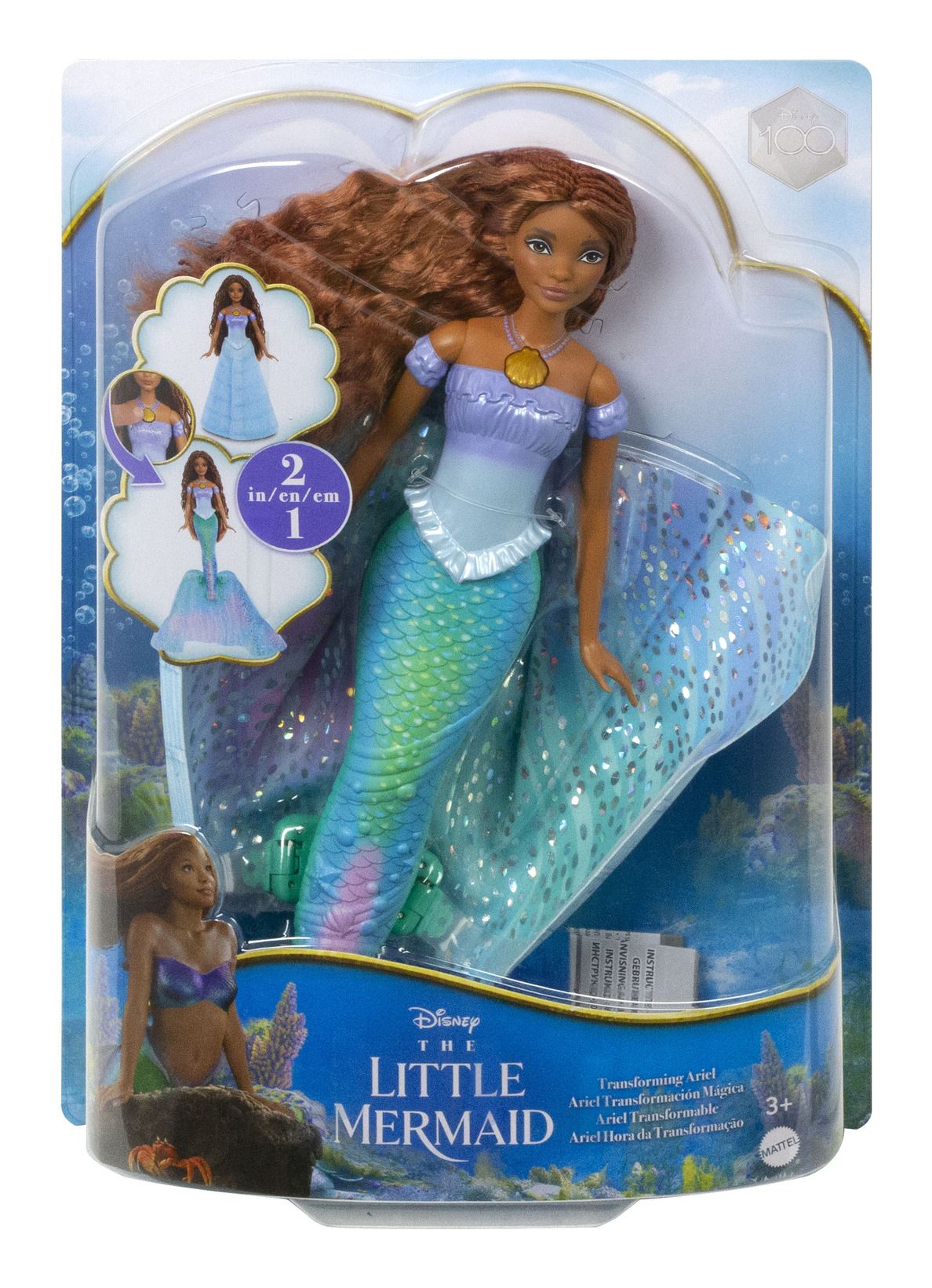 DISNEY THE LITTLE MERMAID HLX13 TRANSFORMING ARIEL DOLL