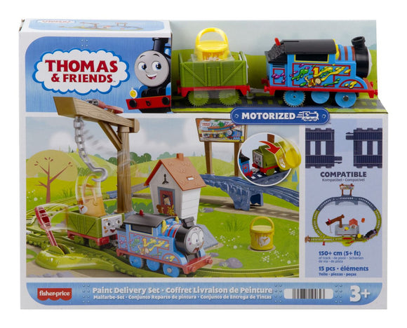 FISHER PRICE HTN34 THOMAS AND FRIENDS TOPSY TURVY PAINT DELIVERY SET