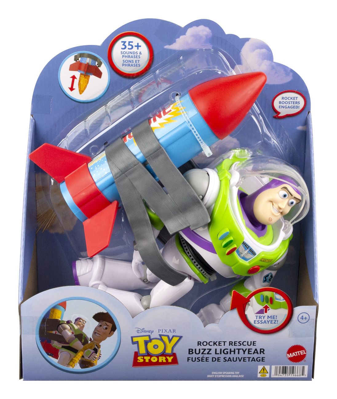 DISNEY TOY STORY HTR73 ROCKET RESCUE BUZZ LIGHTYEAR