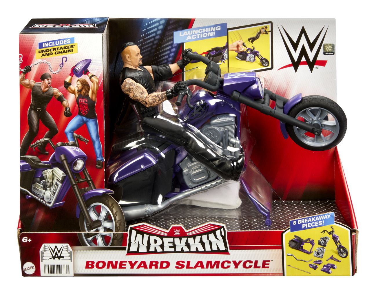 WWE HTR84 WREKKIN BONEYARD SLAM CYCLE