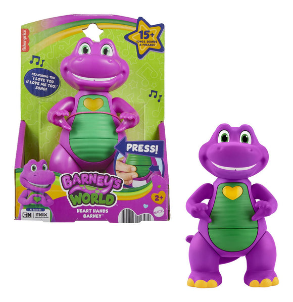 BARNEY'S WORLD HYG96 HEART HANDS BARNEY WITH 15+SOUNDS & SONGS