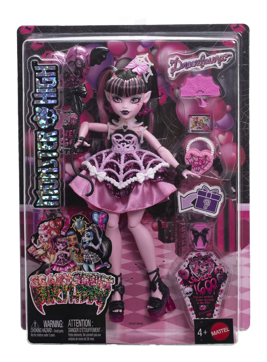 MONSTER HIGH JBG74 DRACULAURA SCARY SWEET BIRTHDAY DOLL