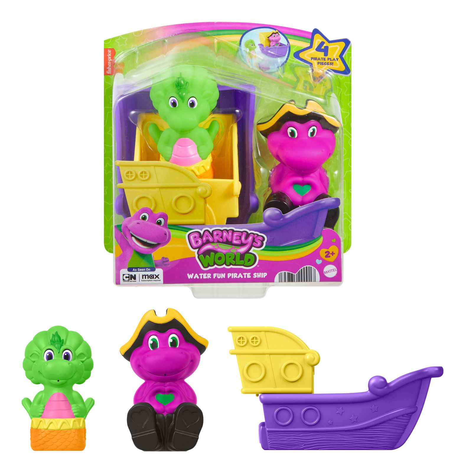 ** SALE ** BARNEY'S WORLD JDW88 WATER FUN PIRATE SHIP