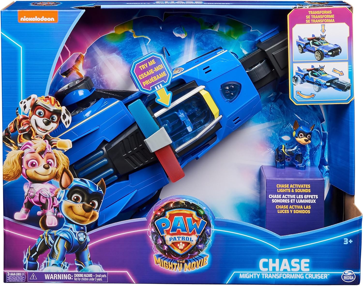 PAW PATROL 20142980 CHASE MIGHTY TRANFORMING CRUISER