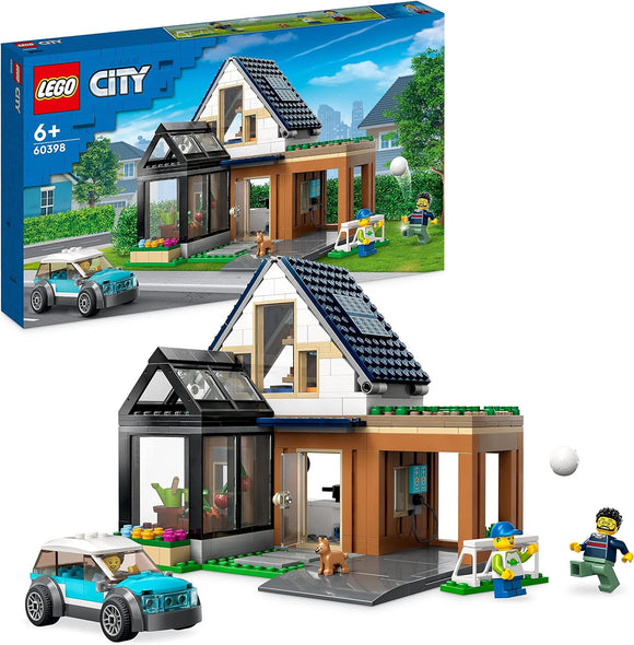 ** 20% OFF ** LEGO CITY 60398 FAMILY HOUSE AND ELECTRIC CAR SET