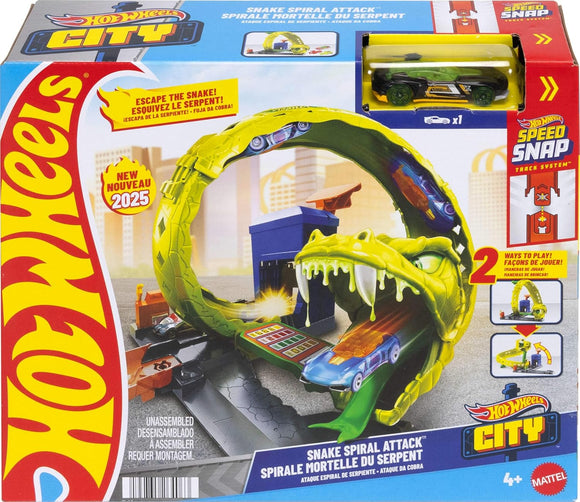 HOT WHEELS JBM63 SNAKE SPIRAL ATTACK SET