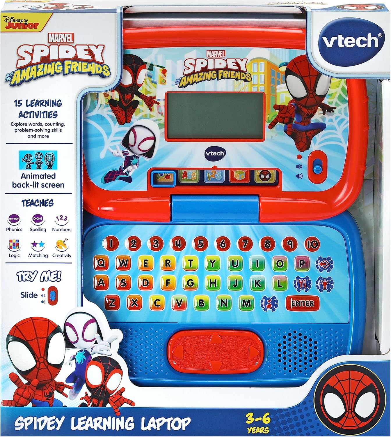 VTECH 561603 SPIDEY AND HIS AMAZING FRIENDS SPIDEY LEARNING LAPTOP