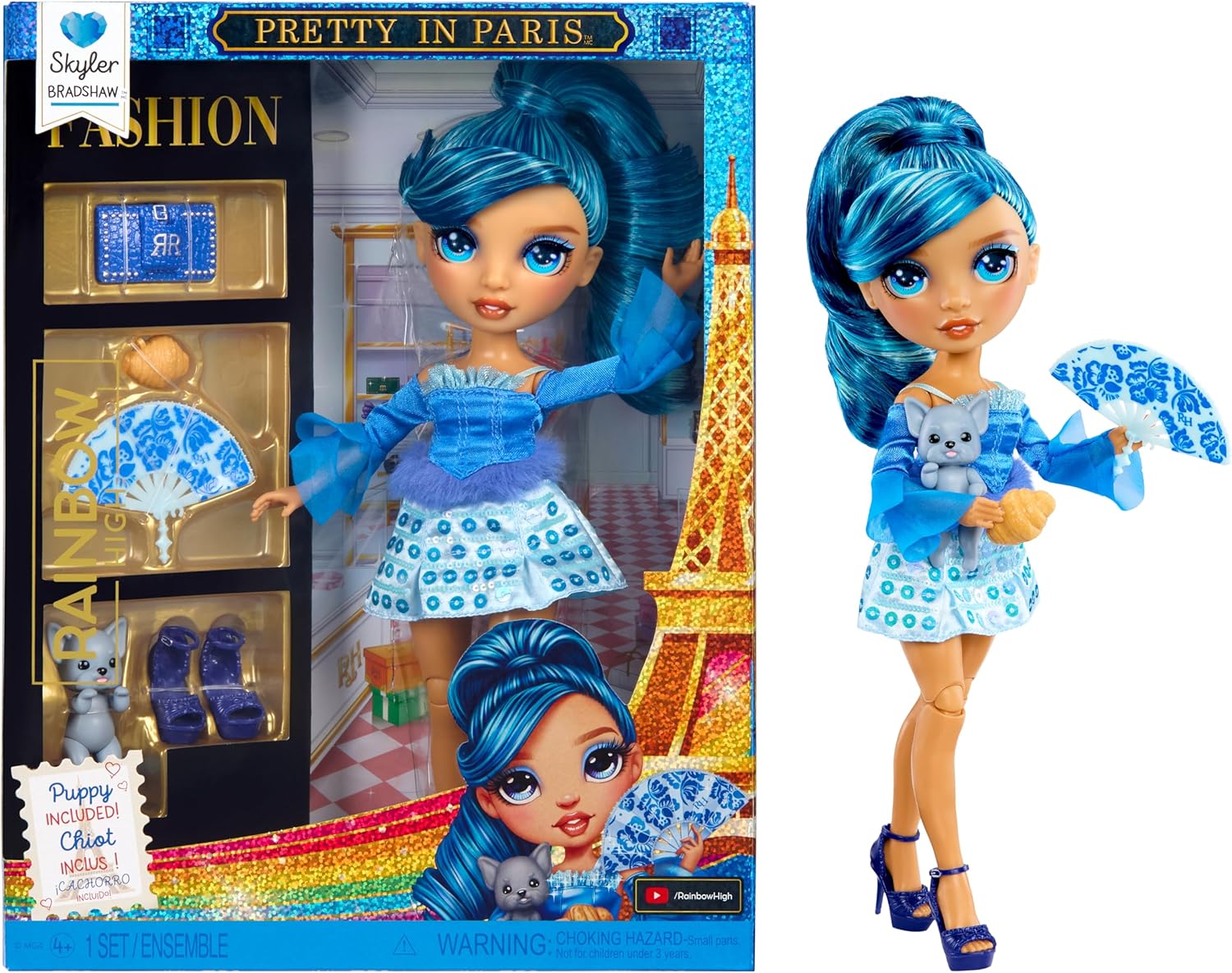 MGA 248866EUC RAINBOW HIGH SKYLER BRADSHAW PRETTY IN PARIS DOLL