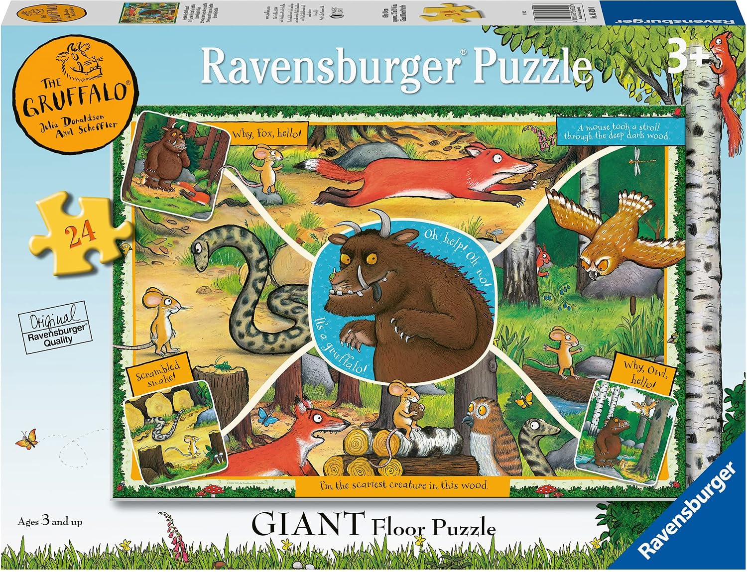 RAVENSBURGER 05620 THE GRUFFALO 24 PIECE GIANT FLOOR PUZZLE