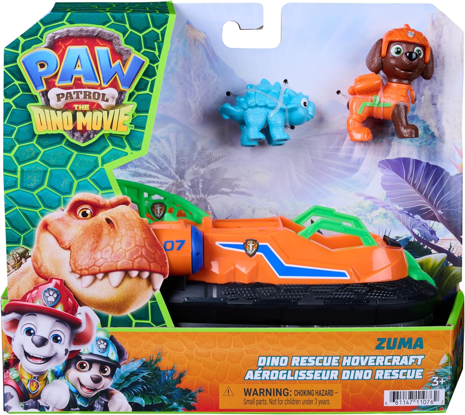PAW PATROL DINO MOVIE 6075773 ZUMA DINO RESCUE HOVERCRAFT