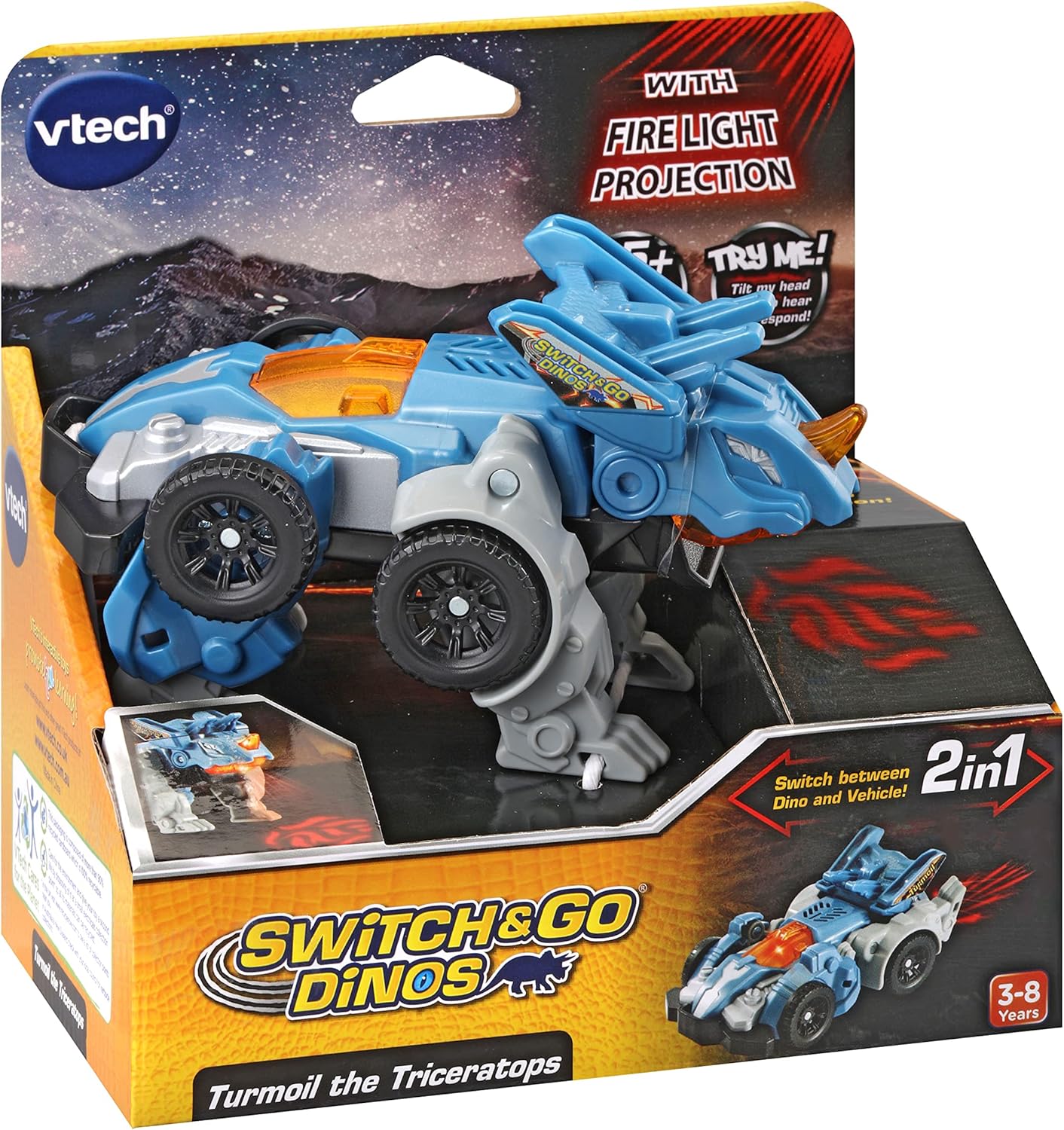 **SALE** VTECH 542903 SWITCH & GO DINOS TURMOIL THE TRICERATOPS