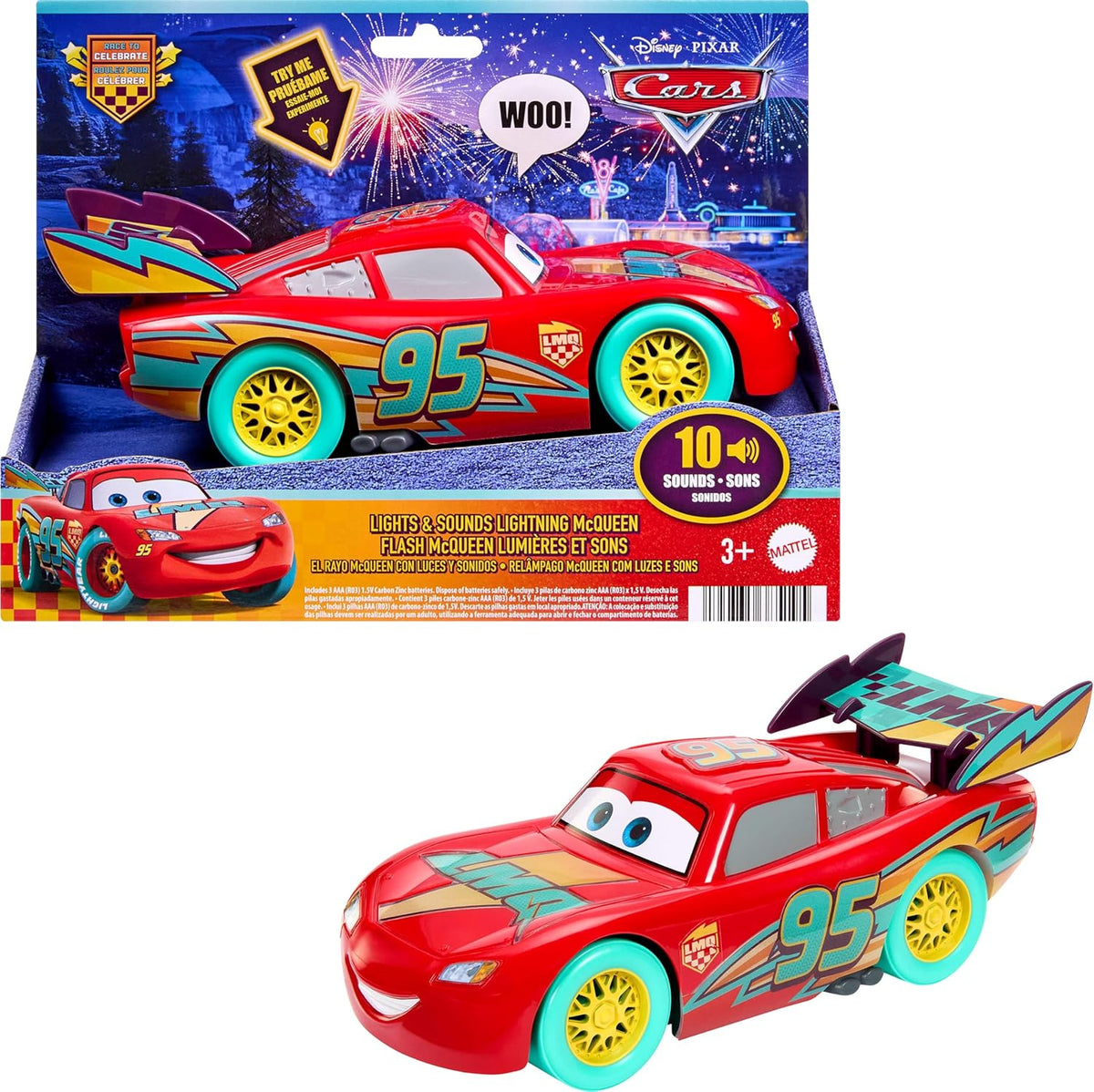 DISNEY CARS JMT55 LIGHTS & SOUNDS LIGHTNING MCQUEEN