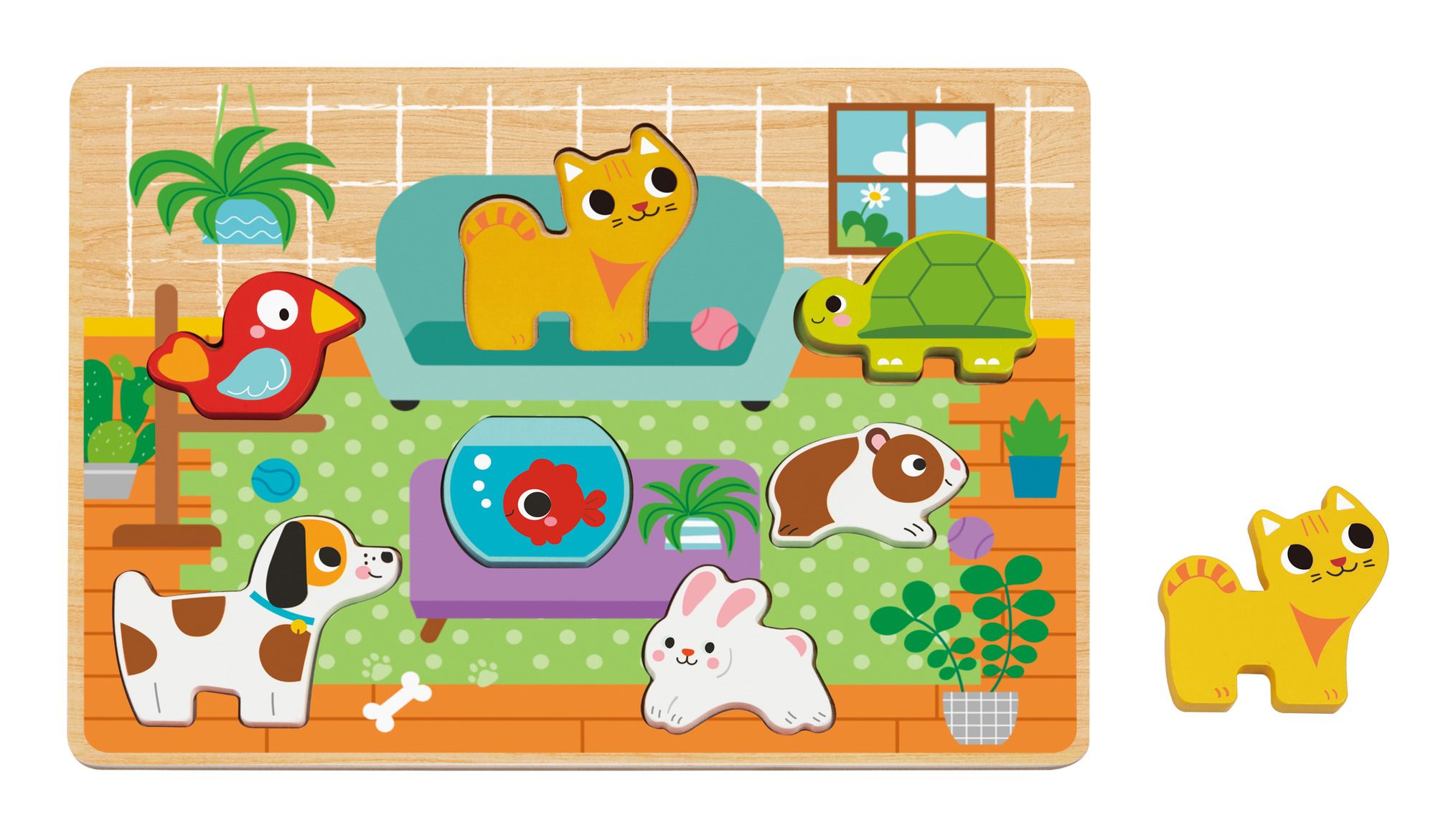 TOOKY HP030 WOODEN CHUNKY PUZZLE - PET