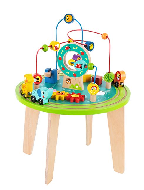 TOOKY TOY TH712 WOODEN ACTIVITY TABLE
