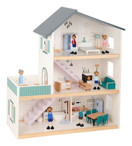 TOOKY TOY TH919 WOODEN DOLLS HOUSE