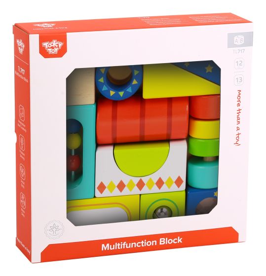 TOOKY TOY TL717 WOODEN MULTIFUNCTION BLOCK
