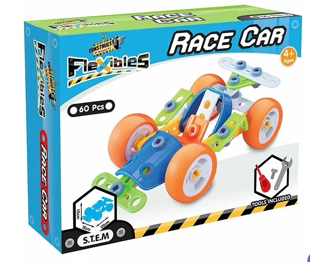 CONSTRUCT IT 01173 FLEXIBLES RACE CAR KIT