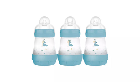 MAM Easy Start Anti Colic Bottle 0m+ 3 Pack- Blue