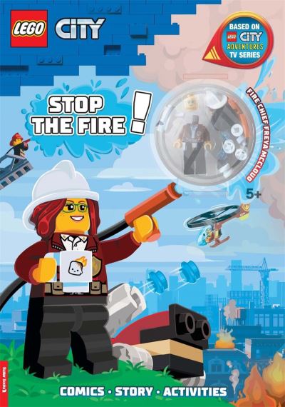 LEGO CITY STOP THE FIRE ACTIVITY COMIC BOOK WITH LEGO MINIFIGURE
