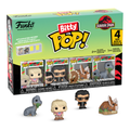 FUNKO BITTY POP! JURASSIC PARK 4 PACK ELLIE SATTLER, IAN MAOLCOLM, TRICERATOPS, BRACHIOSAURUS MINI FIGURES