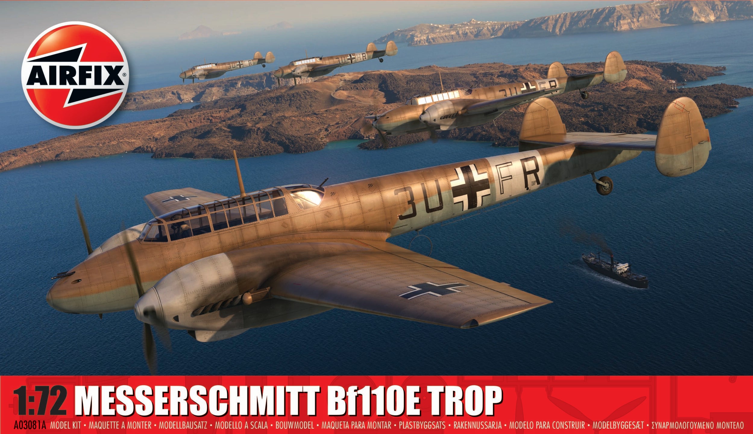 AIRFIX A03081A MESSERSCHMITT BF110E TROP   1:72 Scale