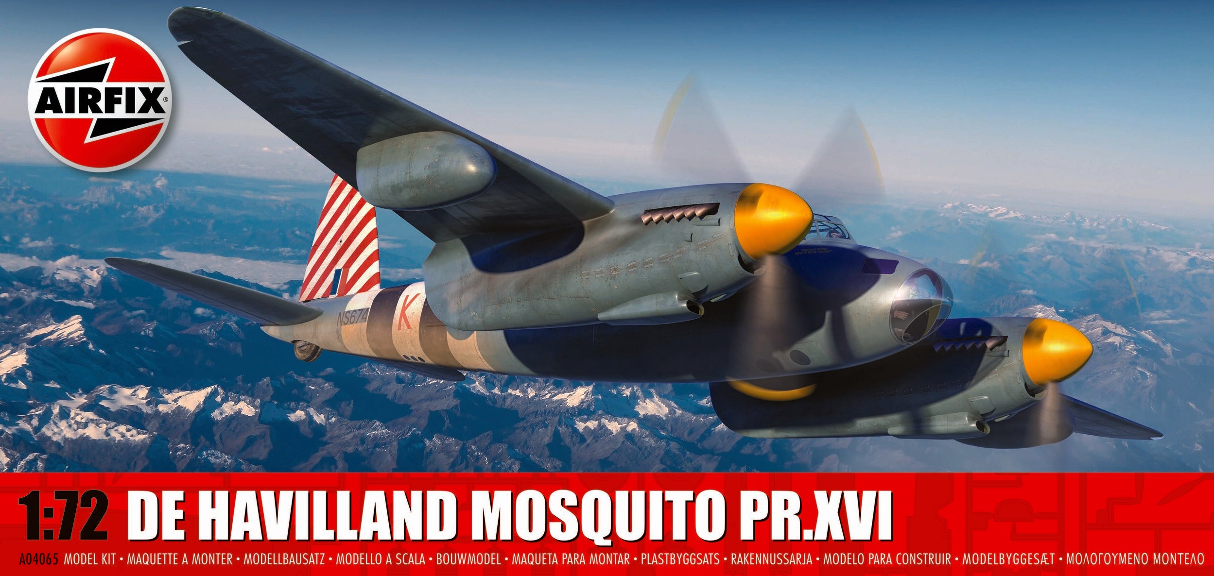 AIRFIX A04065 DE HAVILLAND MOSQUITO PR.XVI    1:72 Scale