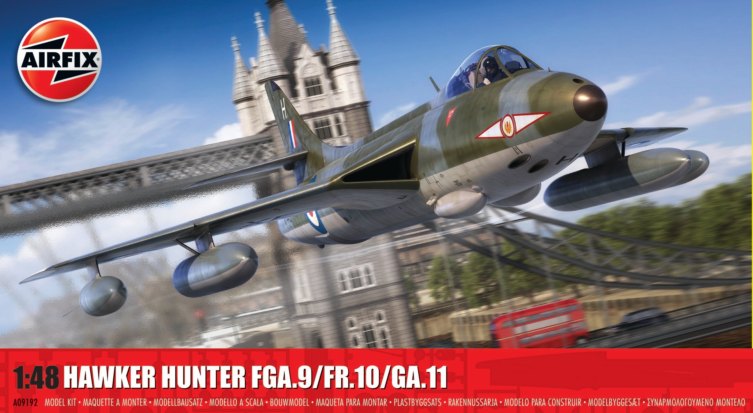 AIRFIX A09192 Hawker Hunter FGA.9/FR.10/GA.11 1:48 Scale