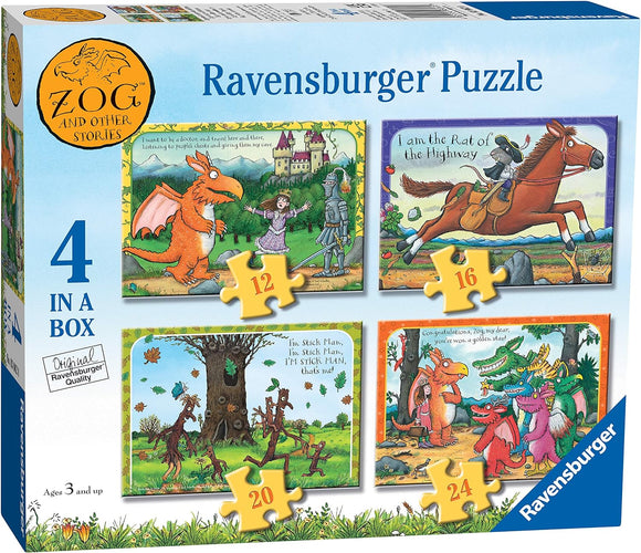 RAVENSBURGER ZOG & OTHER STORIES 4 IN A BOX PUZZLE