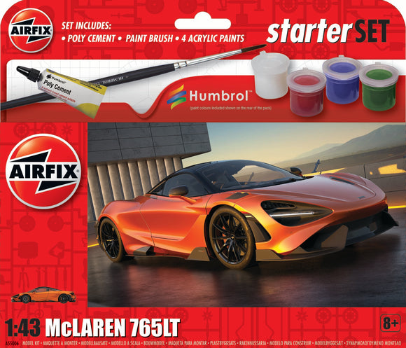 AIRFIX A55006 Starter Set - McLaren 765LT  1/43  KIT