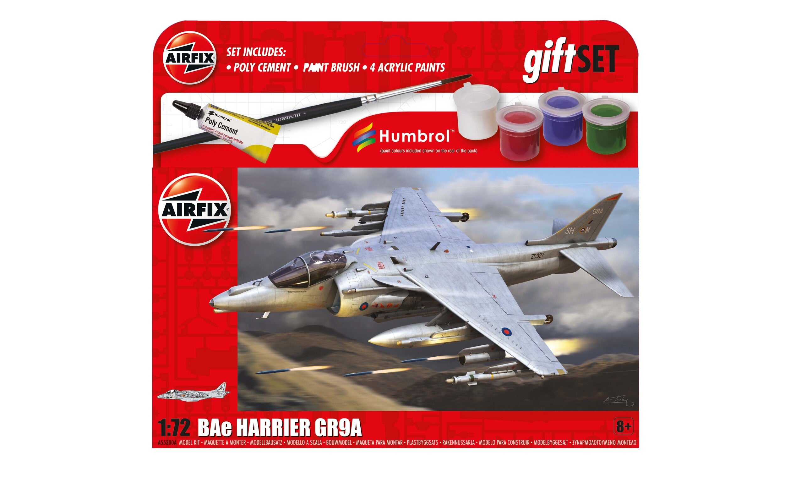 AIRFIX A55300A HARRIER GR9A   1/72ND SCALE STARTER KIT