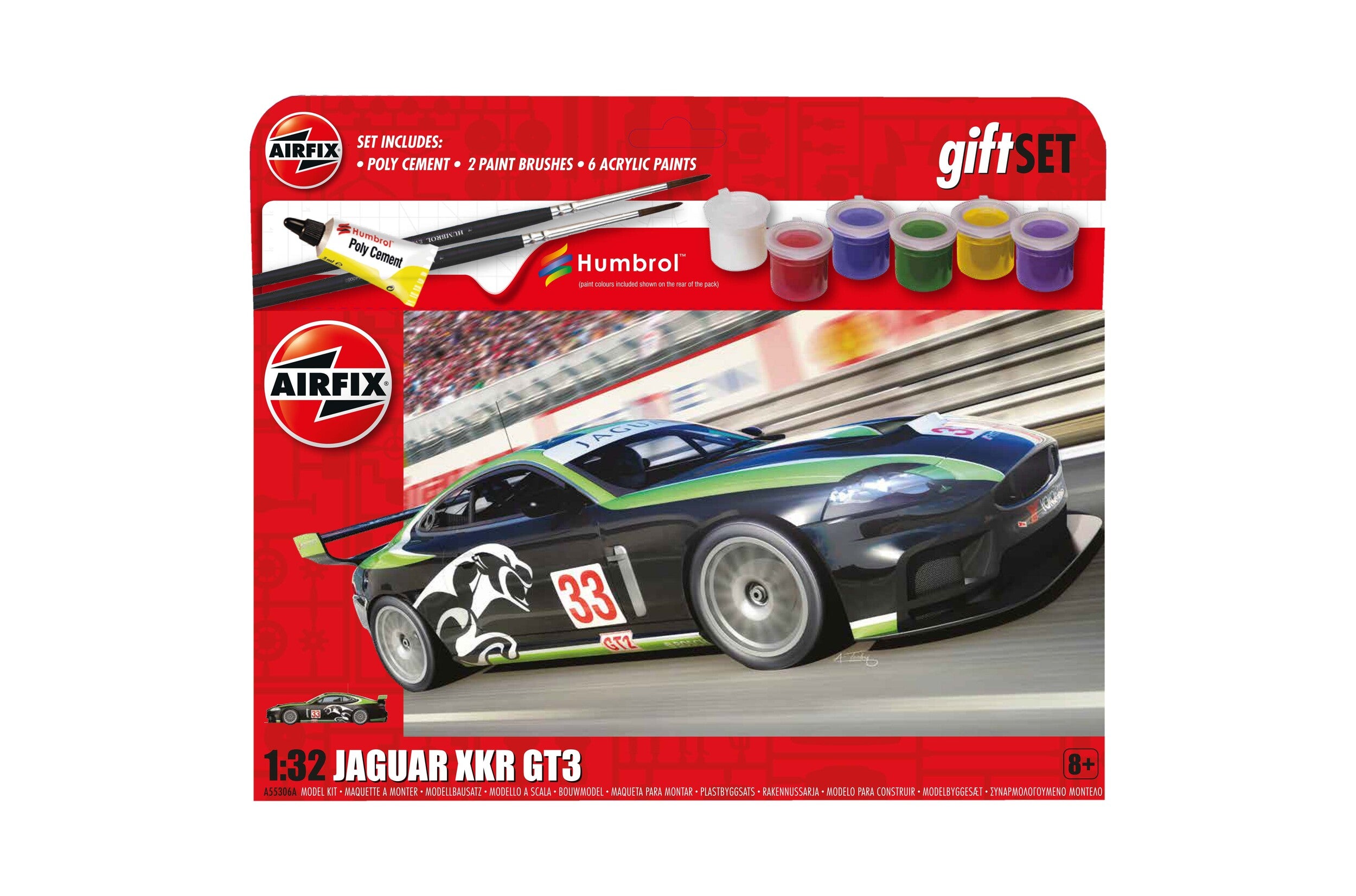 AIRFIX A55306A Gift Set - Jaguar XKR GT3  1/32  KIT