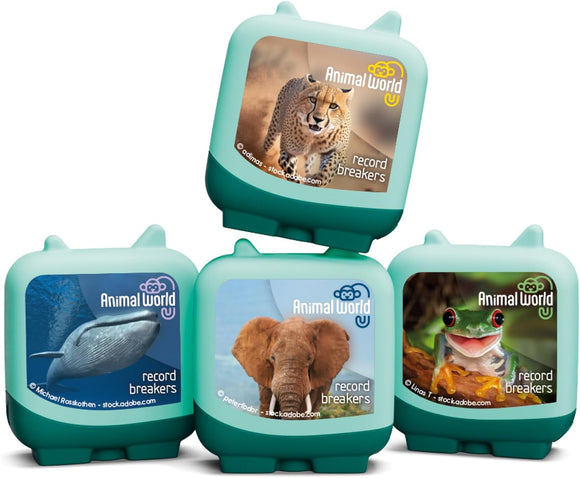 TONIES ANIMAL WORLD RECORD BREAKERS CLEVER TONIES SET OF 4