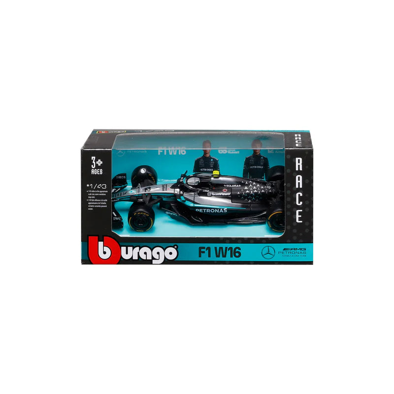 11 60039C BURAGO NO12 MERCEDES F1 W16 ANTONELLI 2025 F1 CAR 1/43RD SCALE