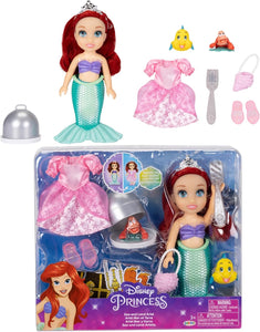 DISNEY PRINCESS 23380 PETITE SEA AND LAND ARIEL FASHION DOLL SET