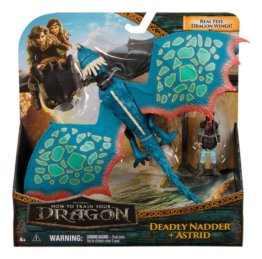 HOW TO TRAIN YOUR DRAGON DEADLY NADDER + ASTRID