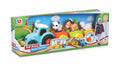 BJUNIOR 16-89027 PULL ALONG FARM TRACTOR AND TRAILER