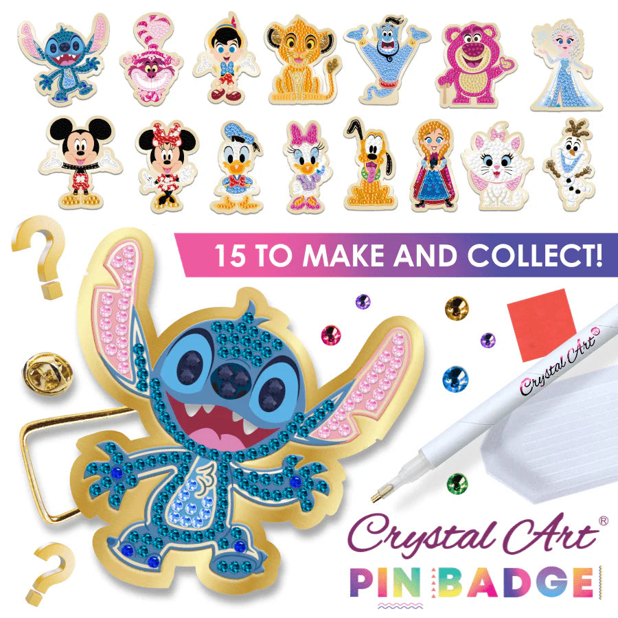 CRAFT BUDDY CAPIN-31DNY01 DISNEY PIN BADGE CRYSTAL ART (BLIND BAG RANDOM CHARACTER)