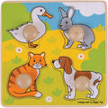BIGJIGS BJ224 MY FIRST PEG PUZZLE PETS