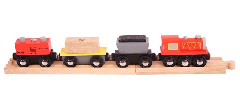 BIGJIGS RAIL BJT182 WOODEN FREIGHT TRAIN