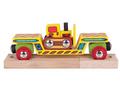 BIGJIGS RAIL BJT415 WOODEN RAILWAY BULLDOZER LOW LOADER WAGON