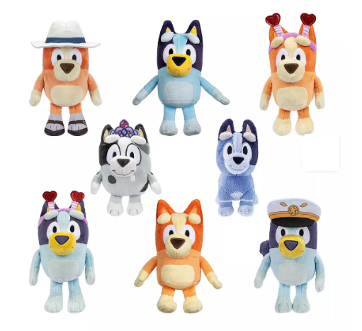 BLUEY 19168 BLUEY FRIENDS PLUSH ASSORTMENT (ONE SUPPLIED AT RANDOM)
