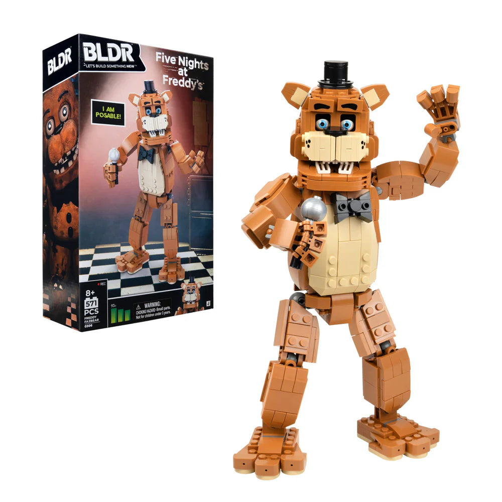 FIVE NIGHTS AT FREDDYS BLDR0306 POSABLE FREDDY FIGURE CONSTRUCTION KIT