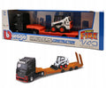 BURAGO 32313 STREET FIRE HAULER SCANIA WITH CONSTRUCTION VEHICLE 1:43 SCALE