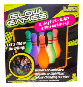 GLOW GAMES 92592 LIGHT UP BOWLING SET