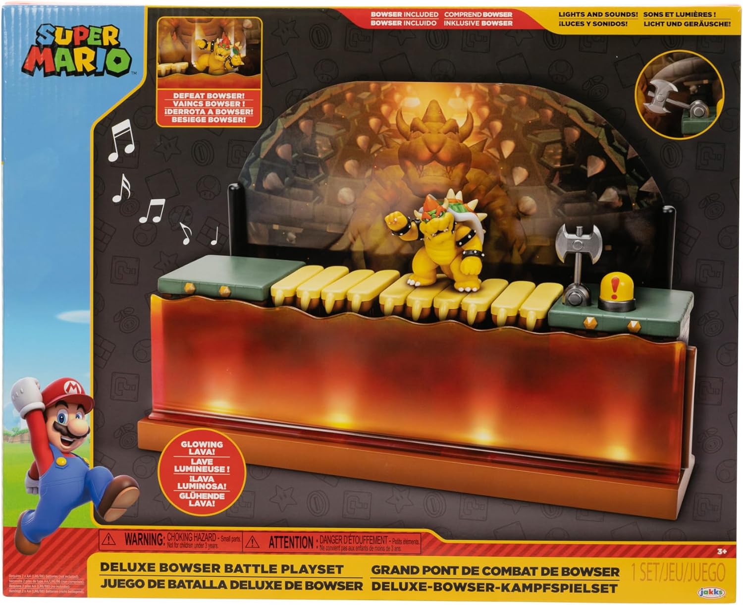 SUPER MARIO 41860 DELUXE BOWSER BATTLE PLAYSET