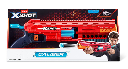 X SHOT 36675 CALIBER FOAM DART GUN IN RED