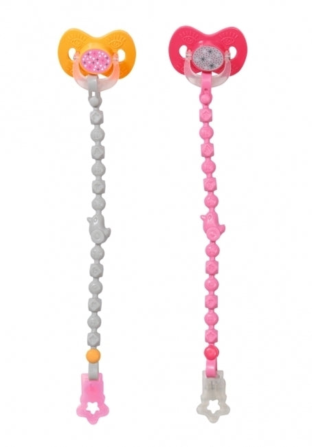 BABY BORN 832486 MAGIC DUMMY WITH CHAIN (ASSORTED COLOURS)
