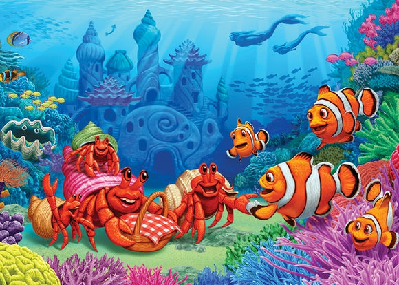 COBBLE HILL 58882 CLOWNFISH GATHERING 35 PIECE TRAY PUZZLE