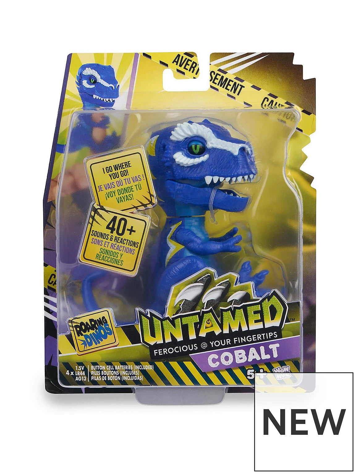 ** SALE ** WOW WEE 14564 UNTAMED ROARING DINO COBALT